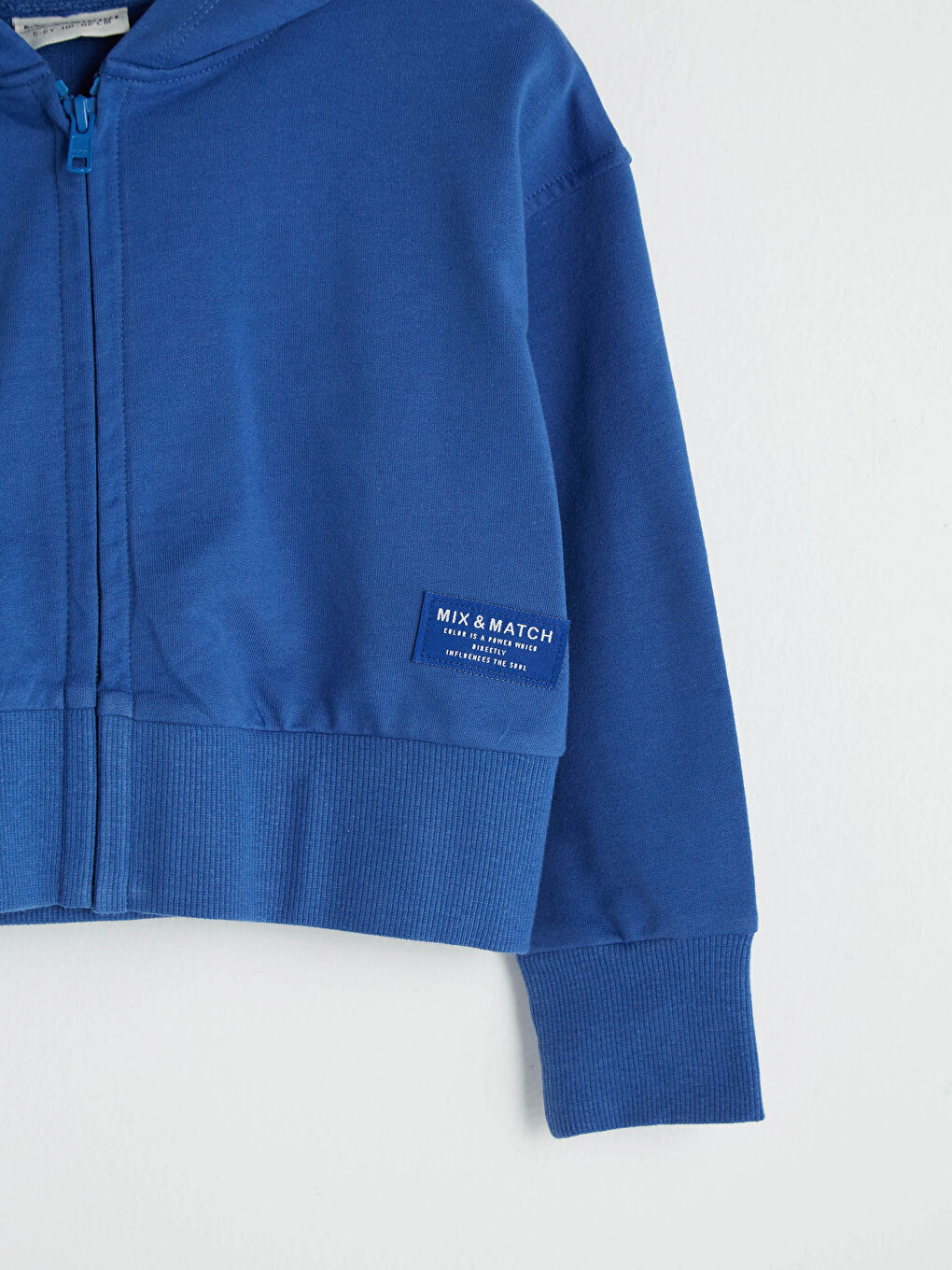 Hooded Long Sleeve Girls' Zippered Sweatshirt-3