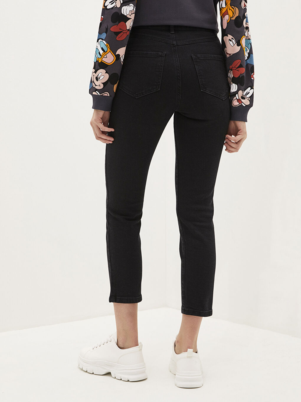 Siyah Yüksek Bel Mercury Skinny Fit Kadın Jean Pantolon-3