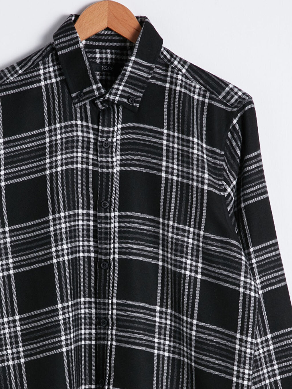 Regular Fit Long Sleeve Plaid Men's Flannel Shirt-2