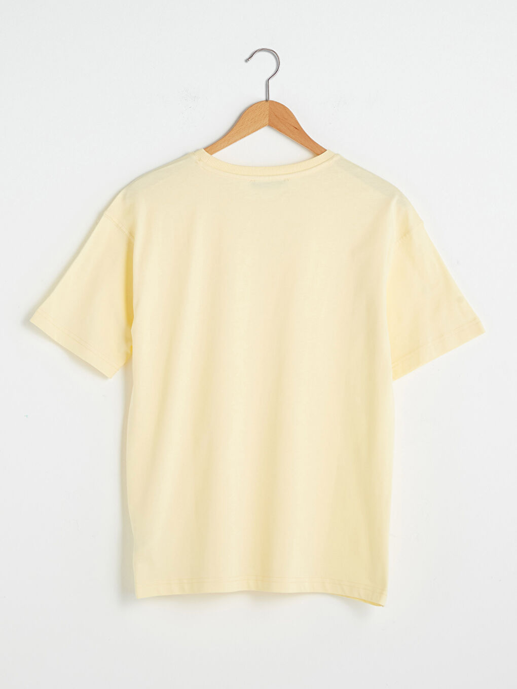 Crew Neck Straight Short Sleeve Cotton Women's T-Shirt-1