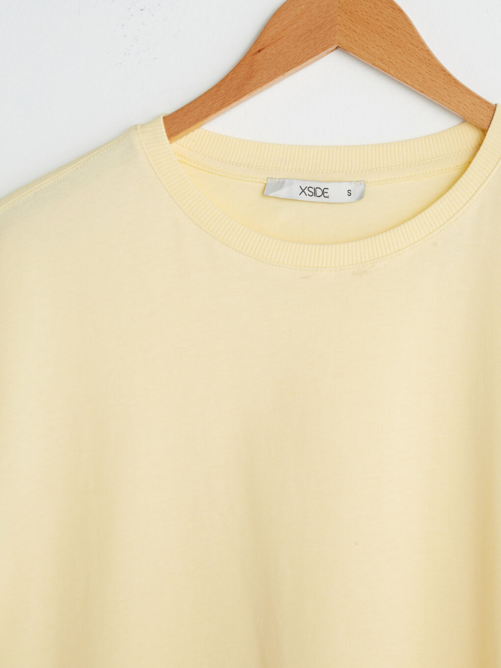 Crew Neck Straight Short Sleeve Cotton Women's T-Shirt-2