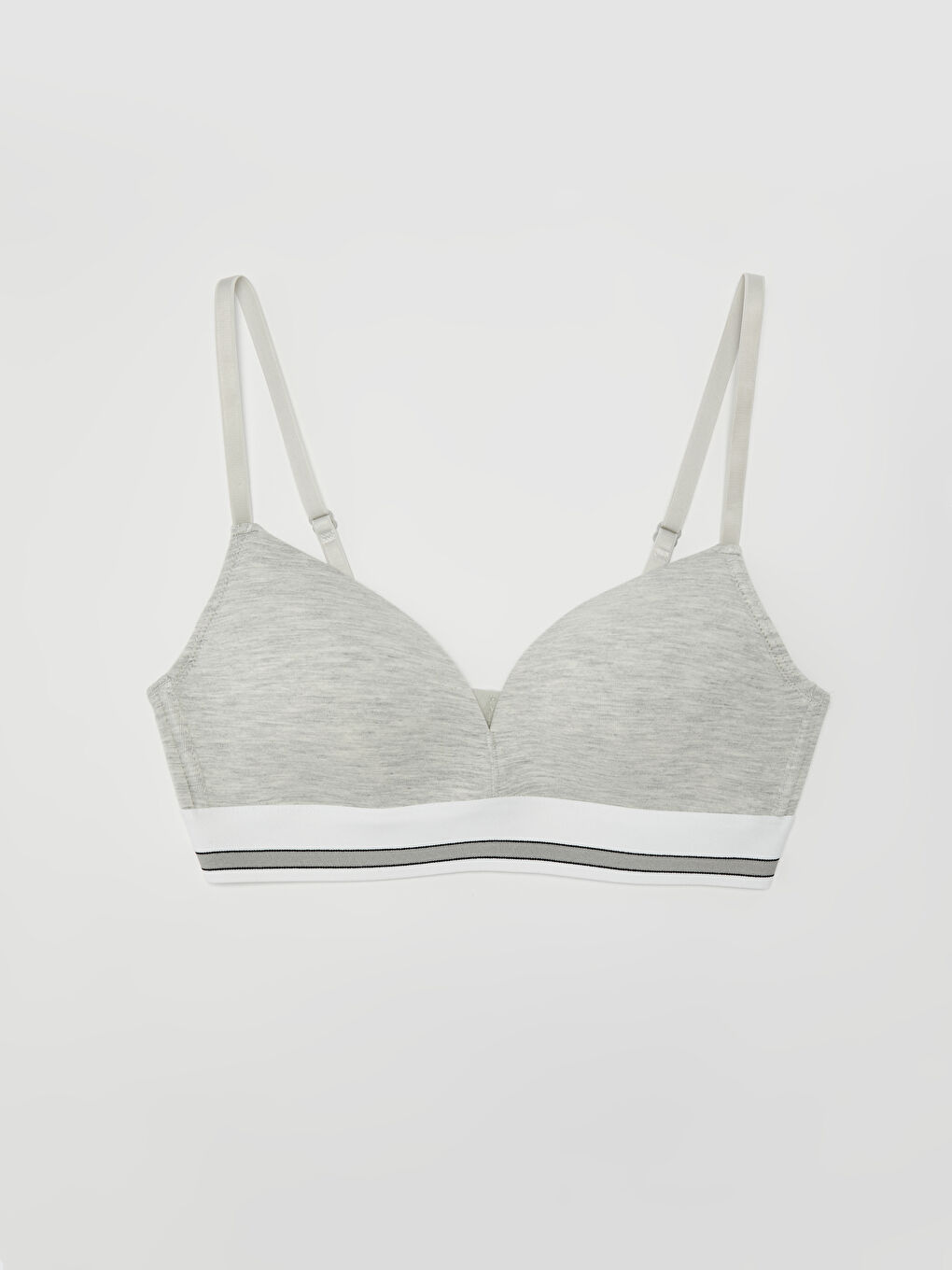 Gri Dolgusuz Balensiz Düz Sütyen