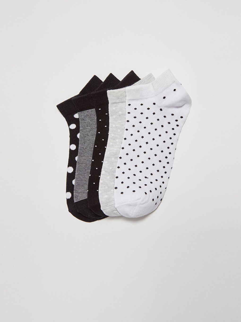 Patterned Cotton Women's Booties Socks 5 Pack