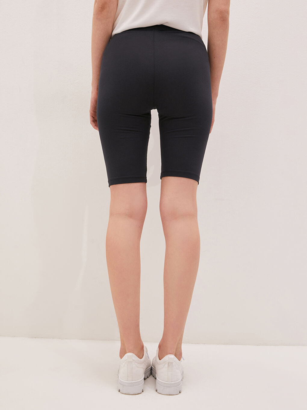 Shorts de Cycliste Fines Femme avec Élastique à la Taille-4