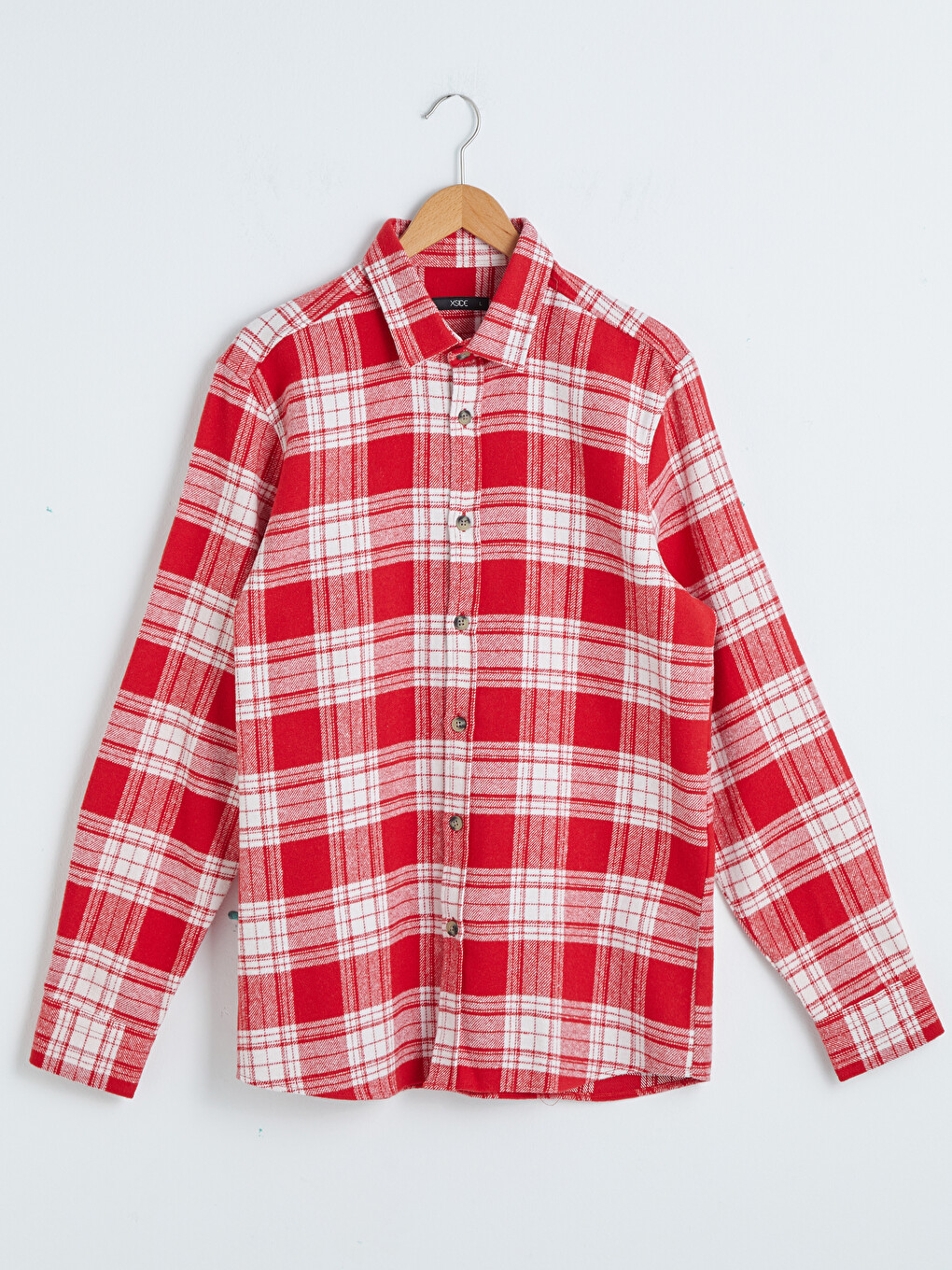 シャツ Tartan L/S Flannel Shirt XSIDE Slim Fit Long Sleeve Plaid Men's Flannel Shirt - S1DR64Z8