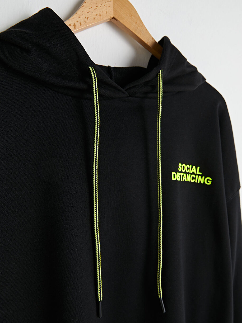 Slogan Printed Long-Sleeve Oversized Women's Hoodie-8