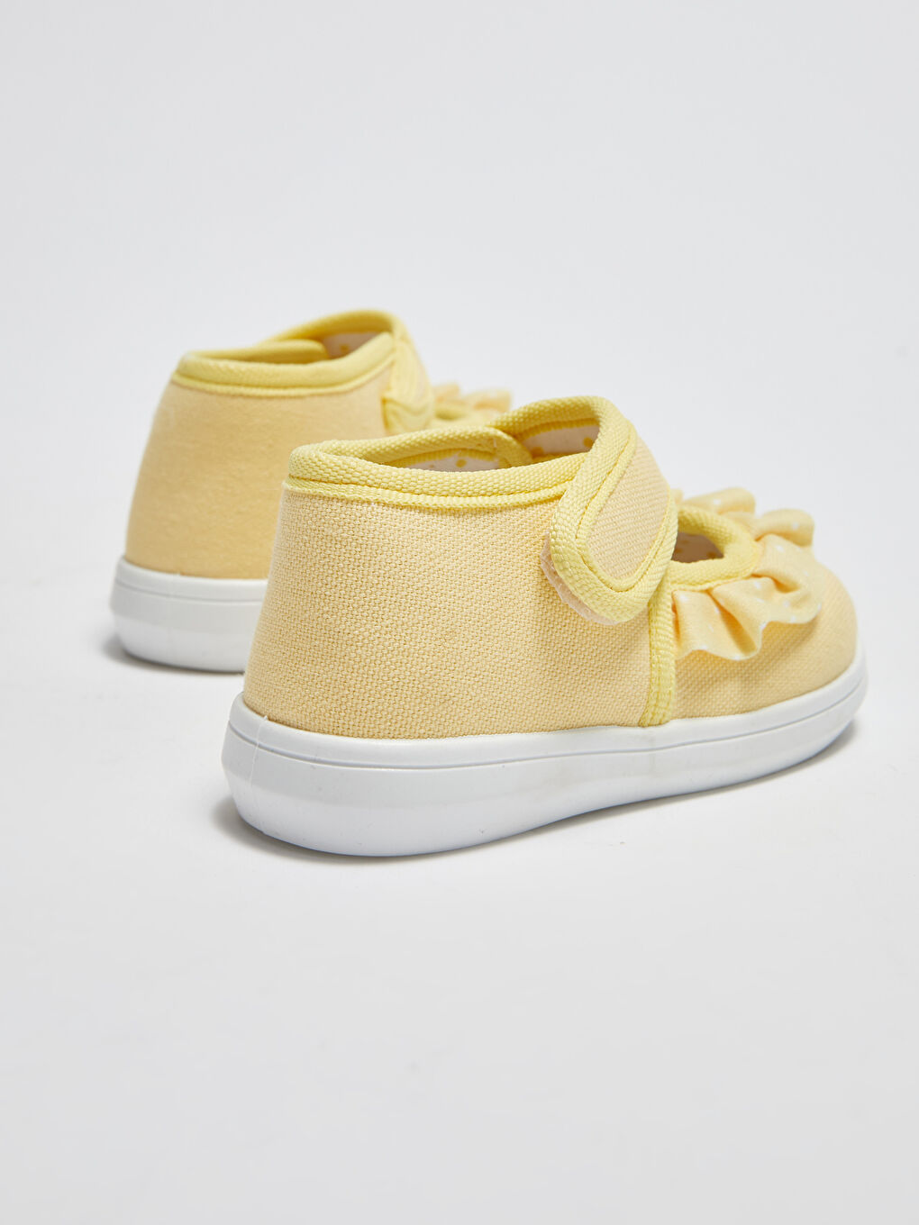 Balerini Fetiță Căptușiți cu Bumbac cu Detalii Volănaș-4