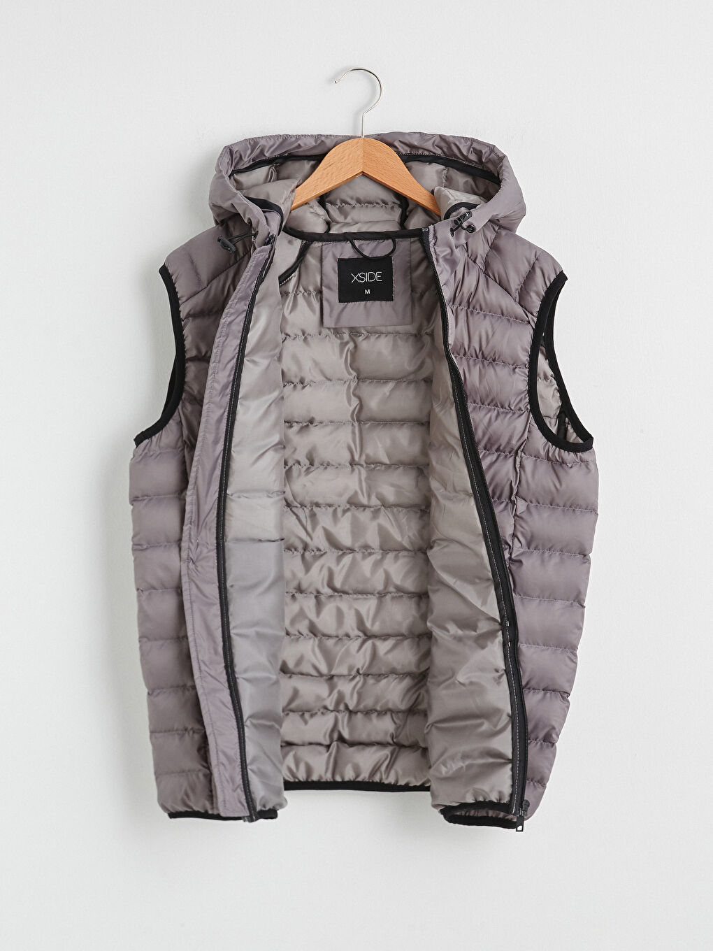 Yeşil Standart Kalıp Kapüşonlu Şişme Yelek-8