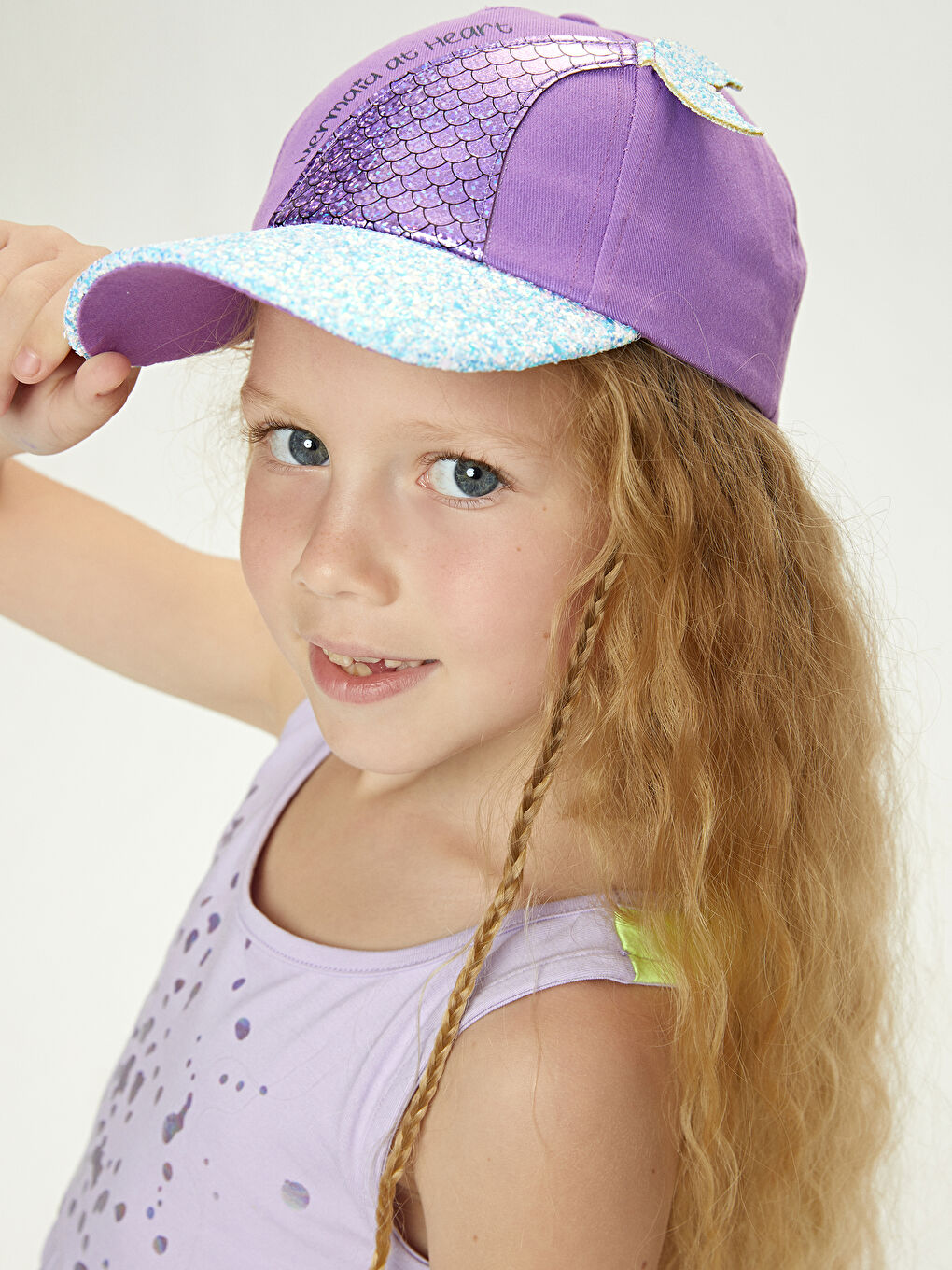 Кепка Русалочка для девочки-4