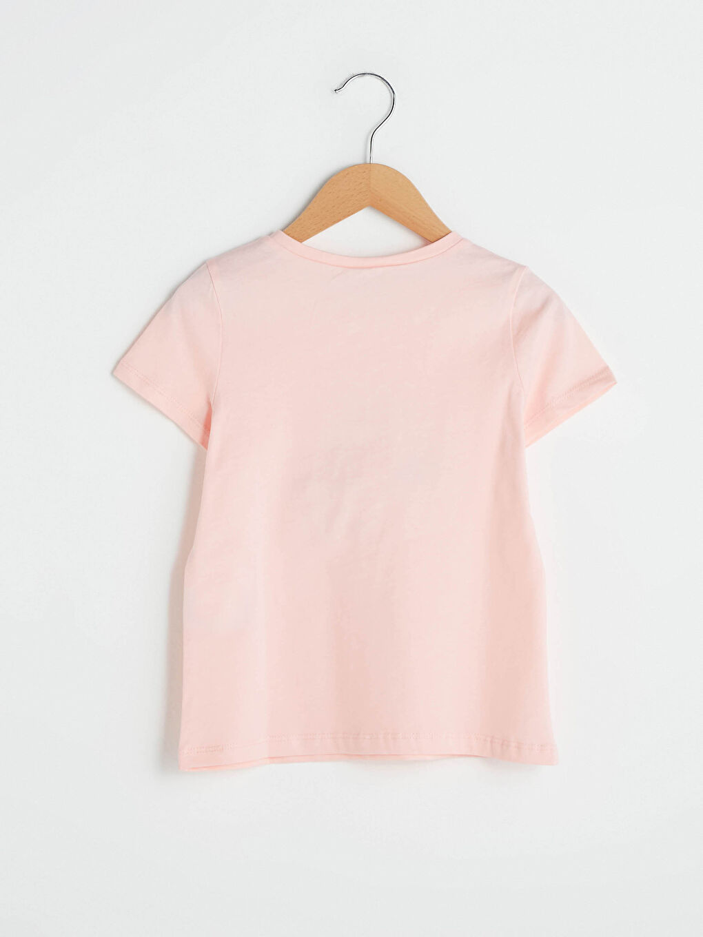 Crew Neck Printed Short Sleeve Girls' T-Shirt-1