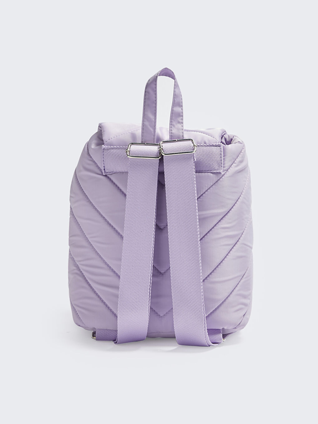Lila Paraşüt Kumaş Kadın Sırt Çantası-4