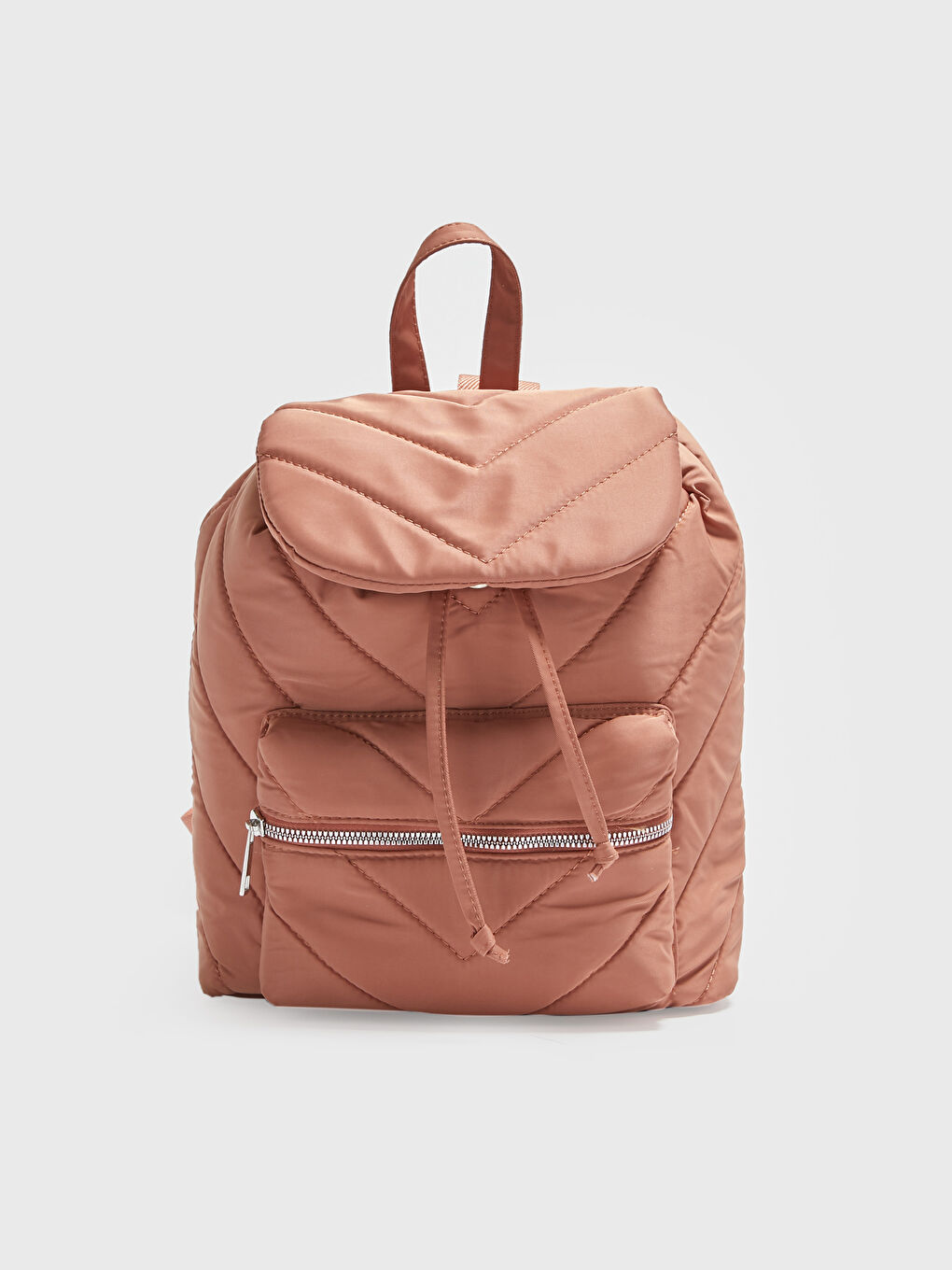 Pembe Paraşüt Kumaş Kadın Sırt Çantası-2