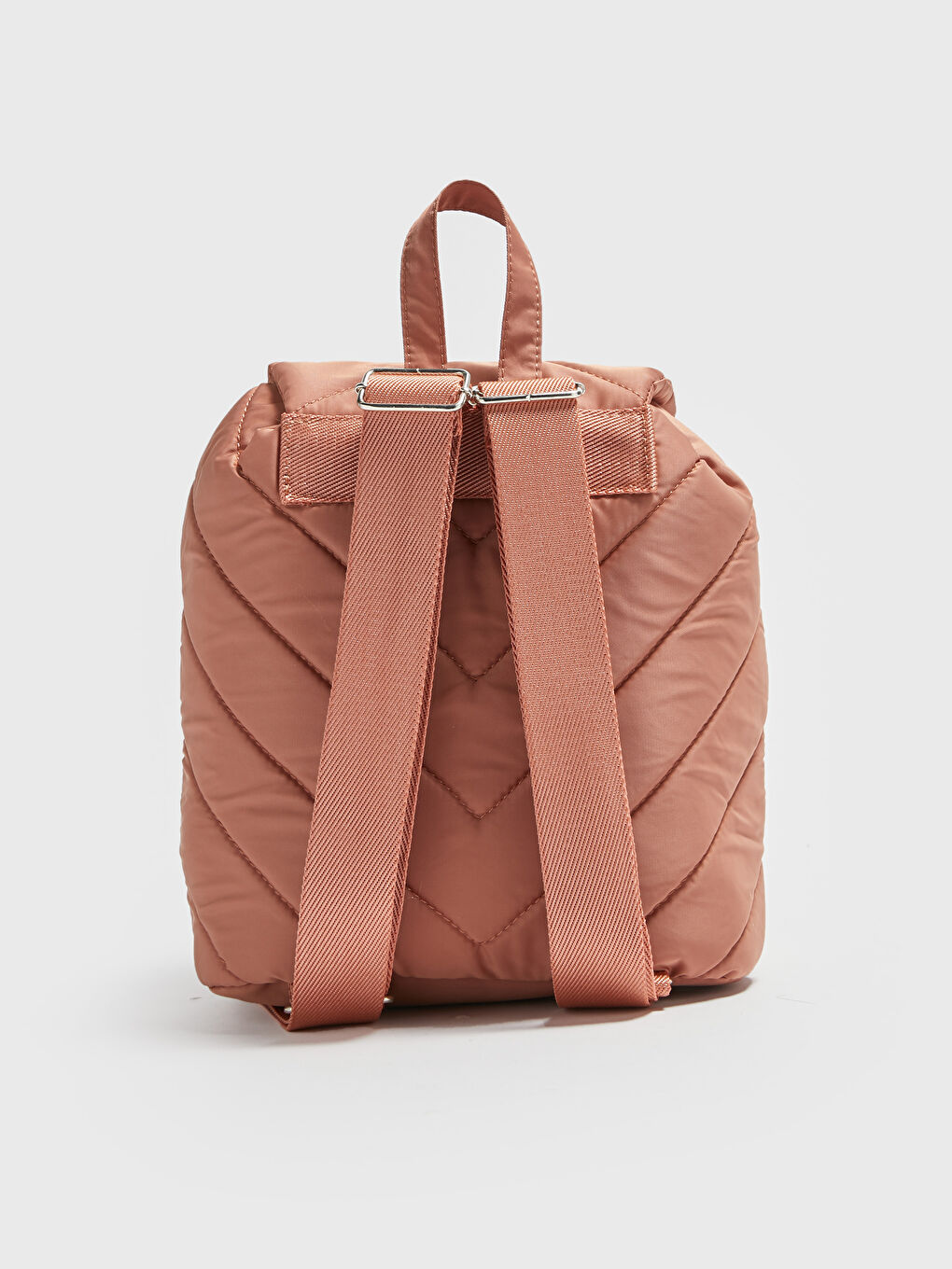 Pembe Paraşüt Kumaş Kadın Sırt Çantası-4