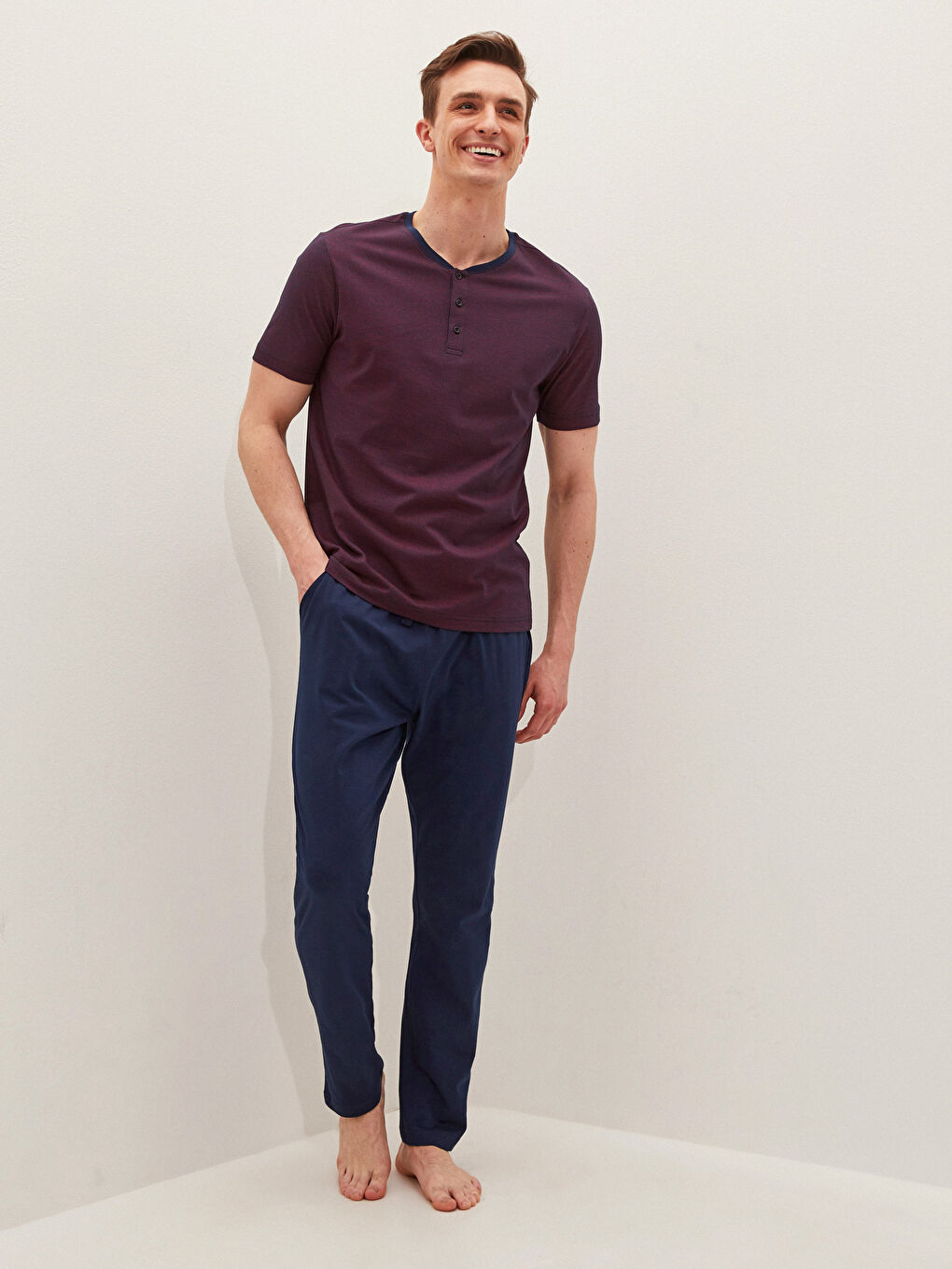 Regular Fit Men's Pyjama Set-1