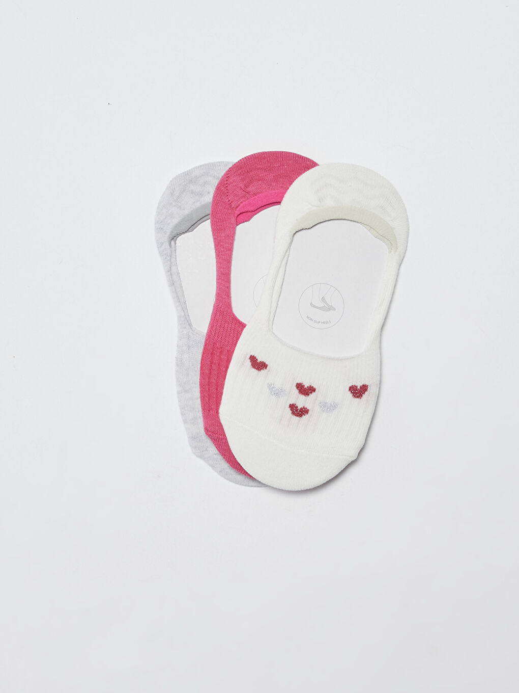 Patterned Girl's Ballet Socks 3 Pieces