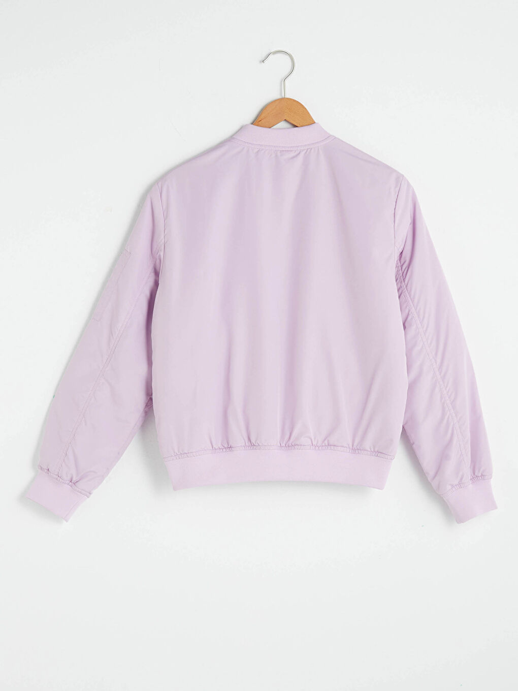 College Neck Pocket Detailed Women's Bomber Coat-10