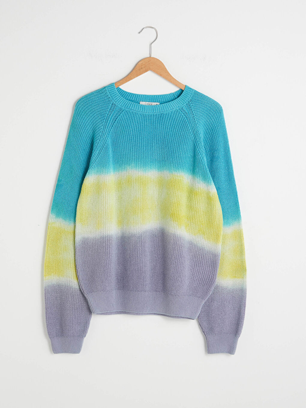 Свитер из трикотажа с круглым вырезом, разноцветный, с длинным рукавом, для женщин-7