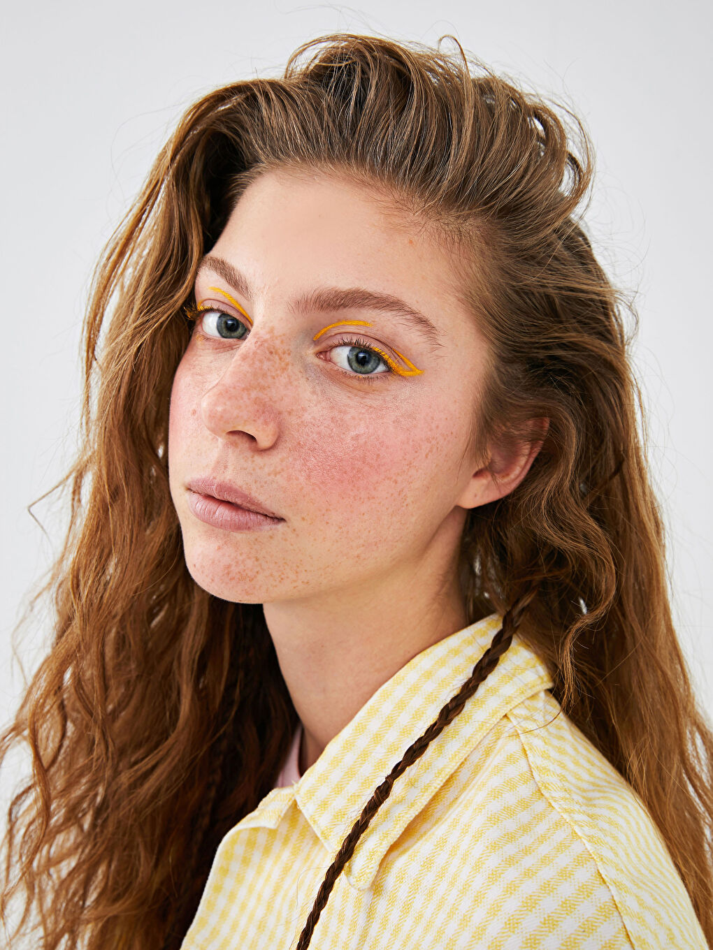 Veste En Jean Écossaise Pour Femmes À Manches Longues Avec Poches-4