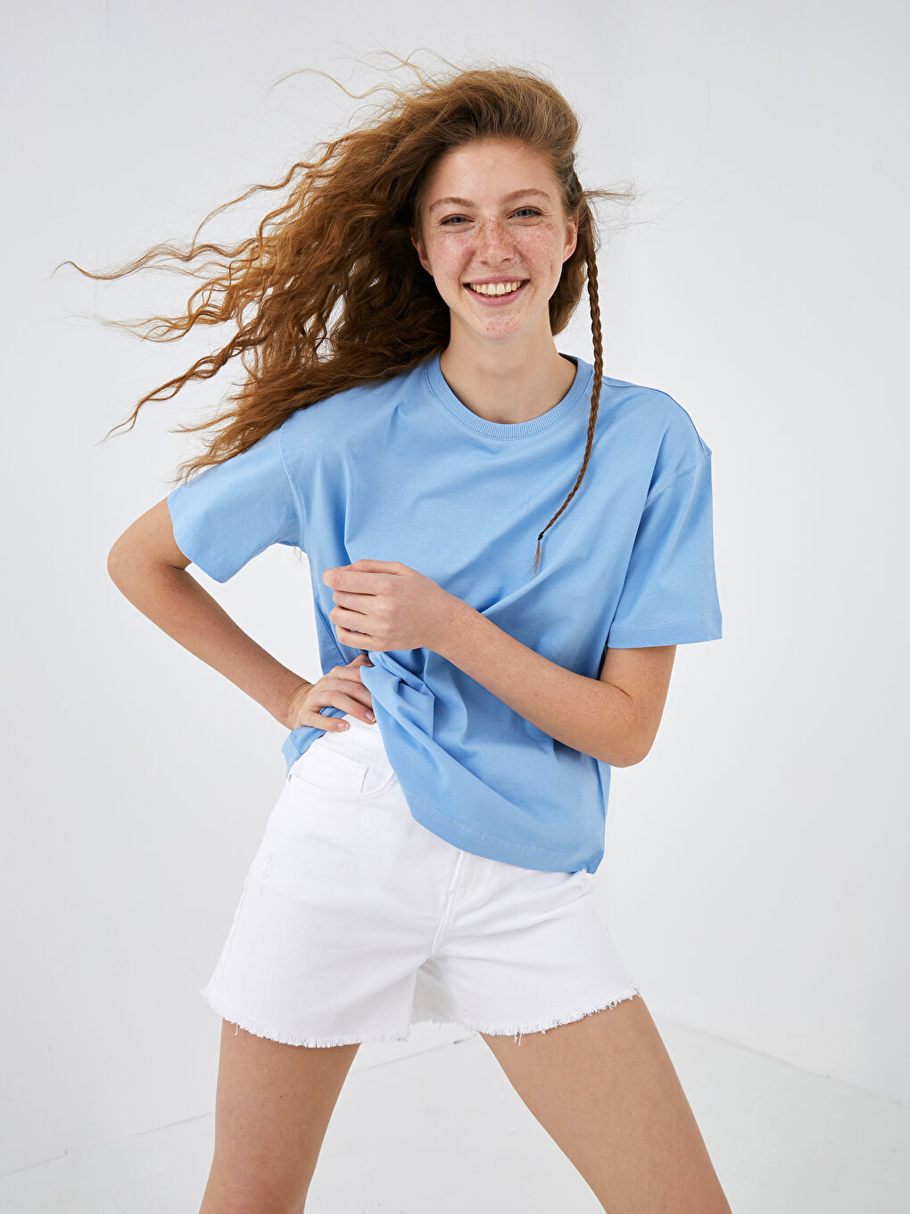 XSIDE Pocket Detail Mom Fit Women's Denim Shorts -S1DV56Z8-RFC