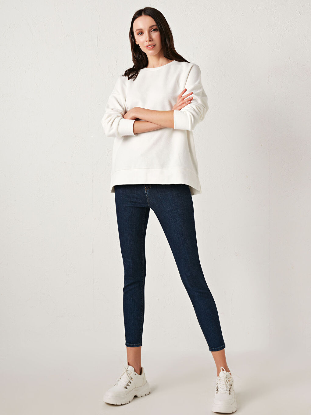 LCW Jeans Hoch taillierte Jupiter Super-Skinny-Fit Jeans für Damen -S1DV73Z8-309