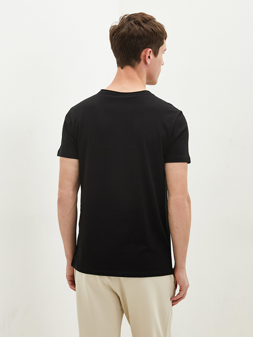 Crew Neck Jersey Men's T-shirt-3