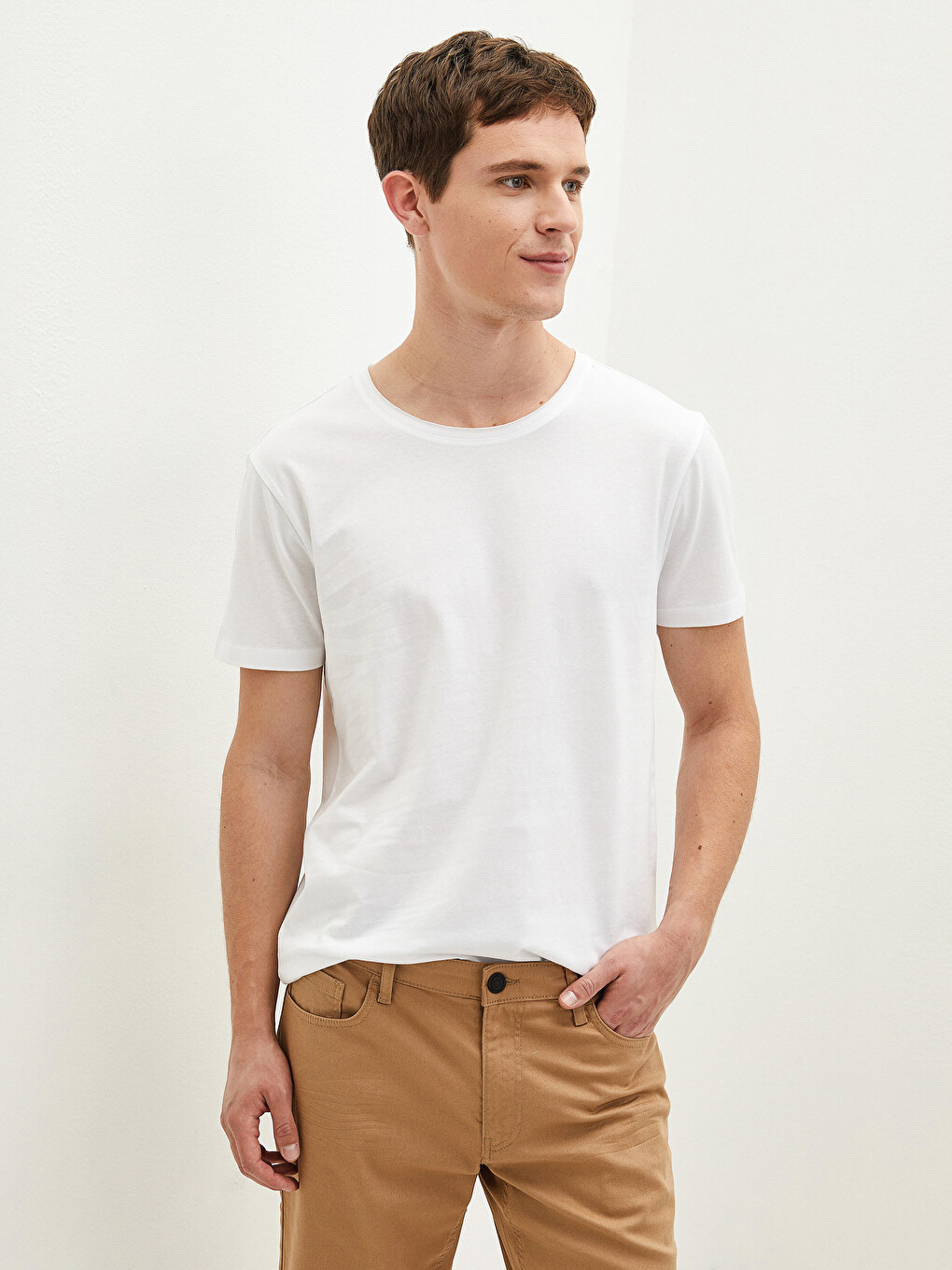 Crew Neck Jersey Men's T-shirt-1