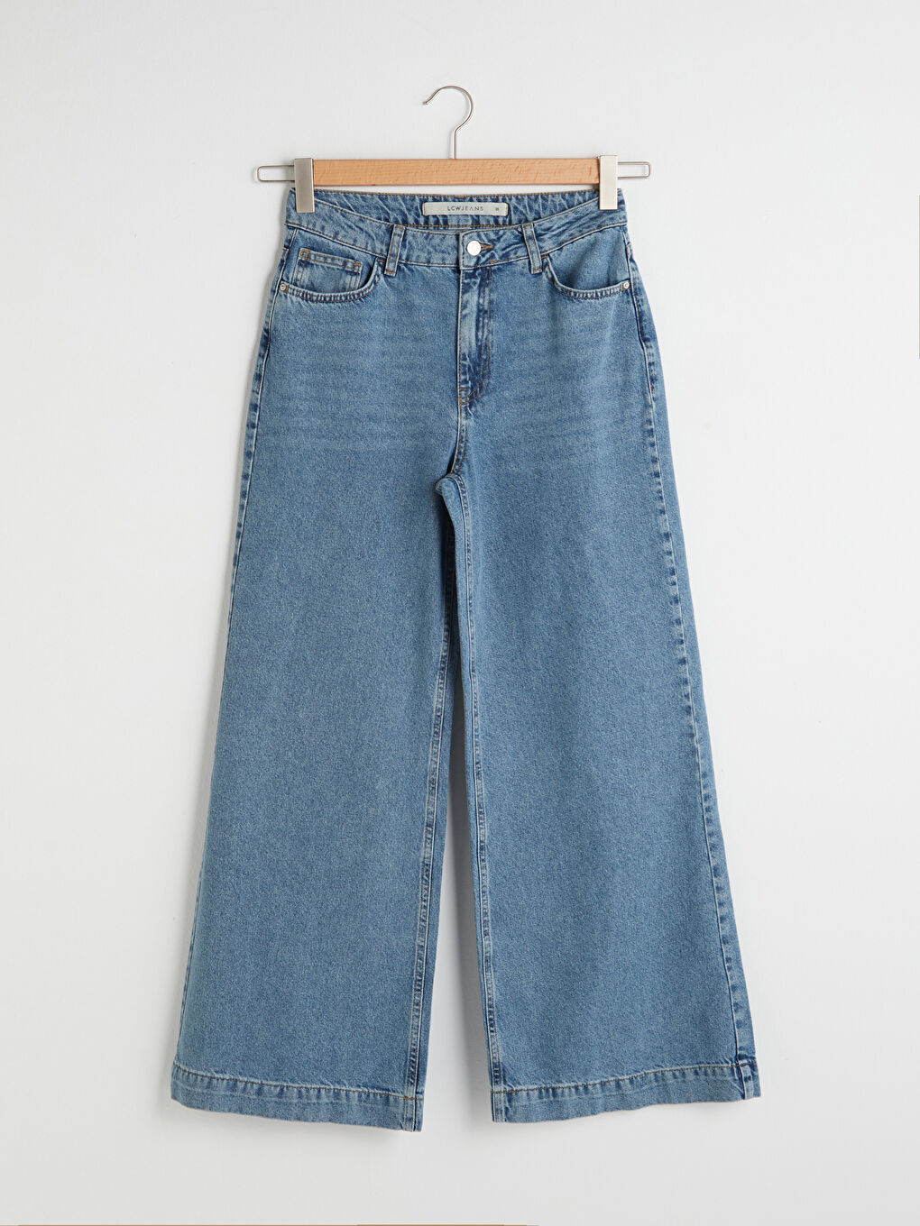 Jean Femme Taille Haute Jambe Large-9