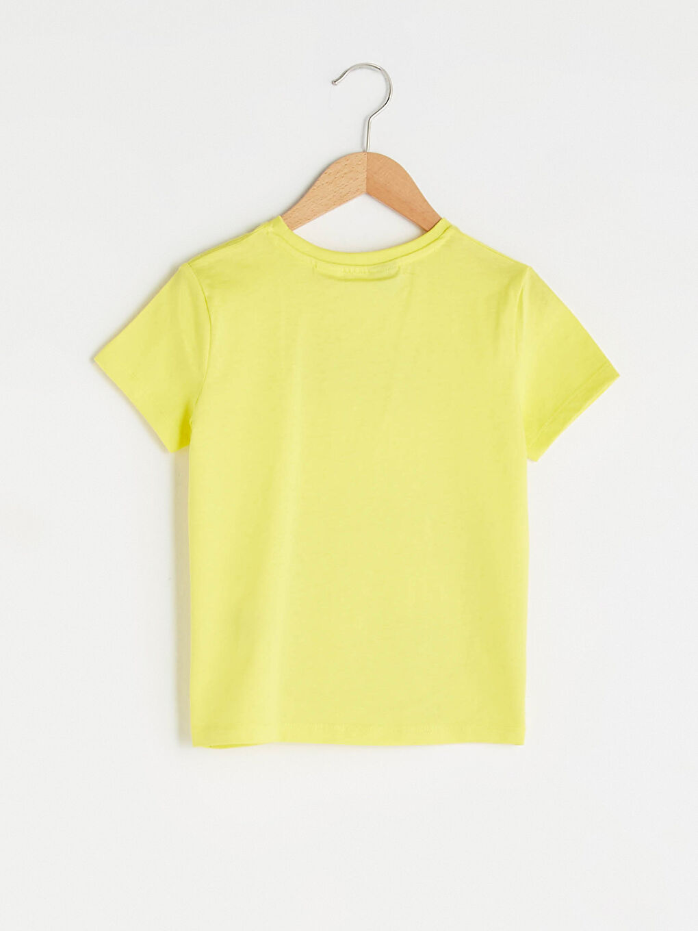 Sarı Bisiklet Yaka Fenerbahçe Baskılı Kısa Kollu Erkek Çocuk Taraftar Tişört-1