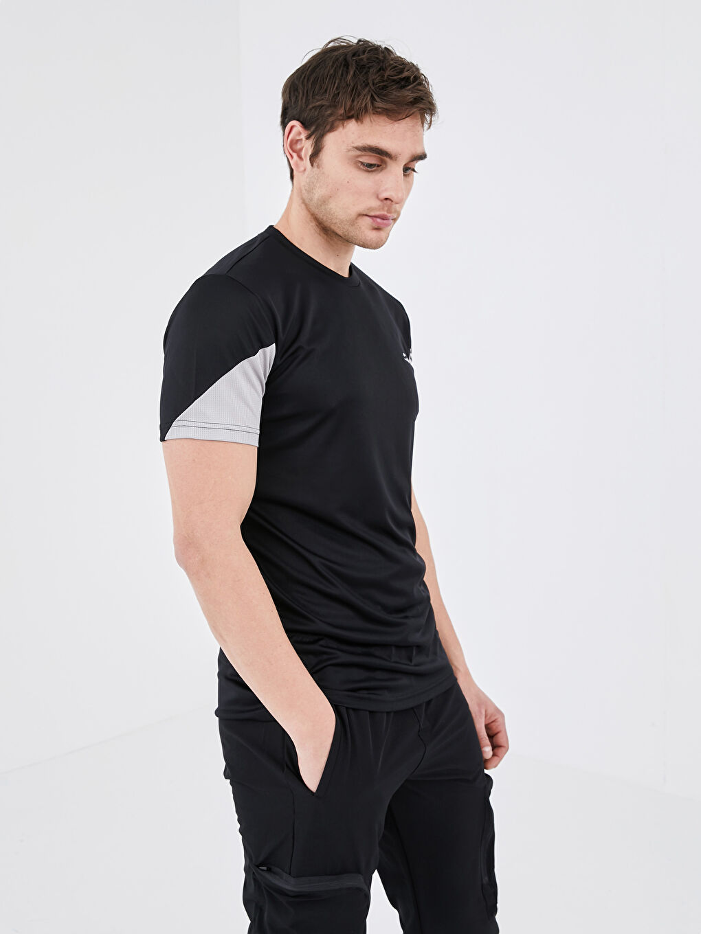Crew Neck Short Sleeve Active Sports Men's T-Shirt