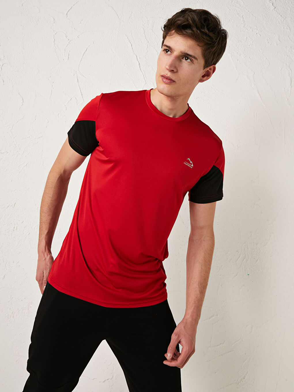 Crew Neck Short Sleeve Active Sports Men's T-Shirt