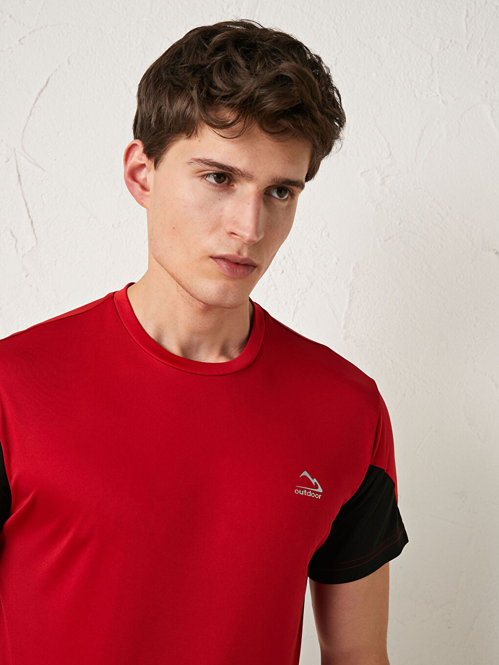 Crew Neck Short Sleeve Active Sports Men's T-Shirt-2