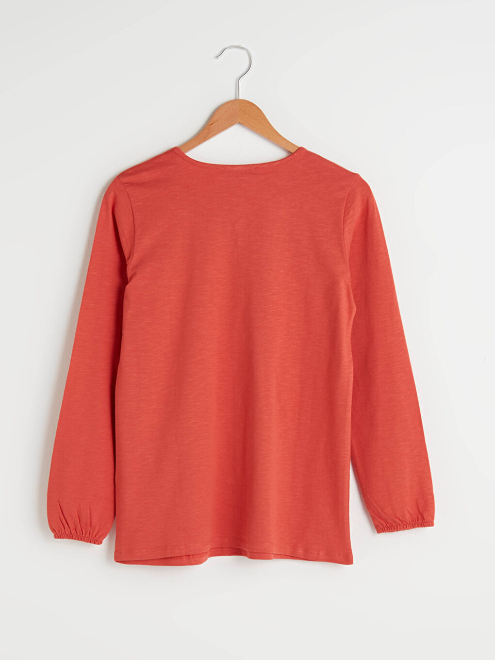 Blouse en Coton à Manches Longues Imprimée avec Col Lavallière pour Femmes-6