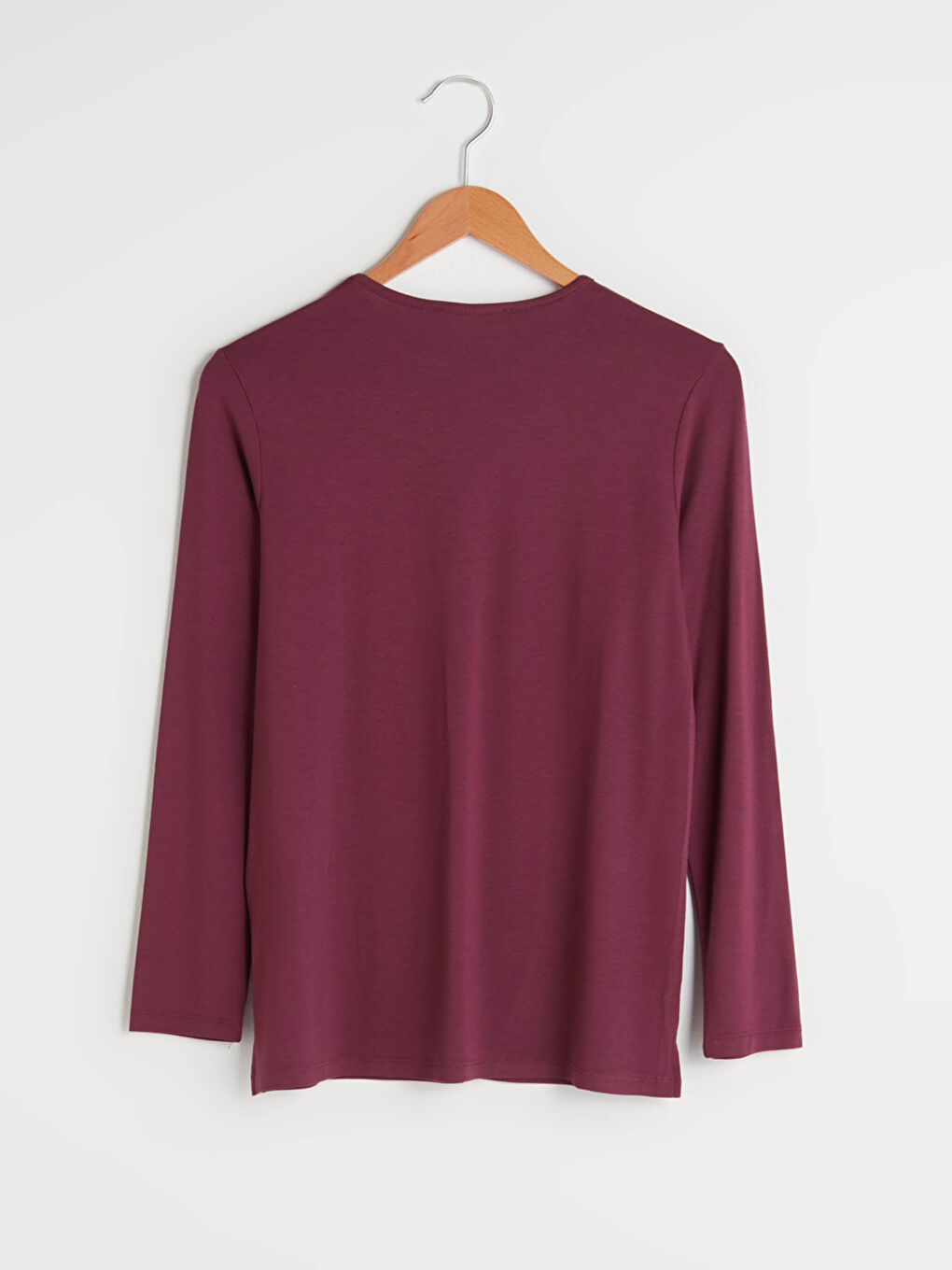 Crew Neck Stone Printed Long Sleeve Viscose Women's Blouse-6