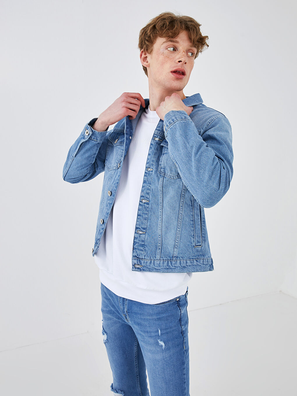 XSIDE Oversize Jeansjacke Für Herren -S1EB37Z8-Q6L
