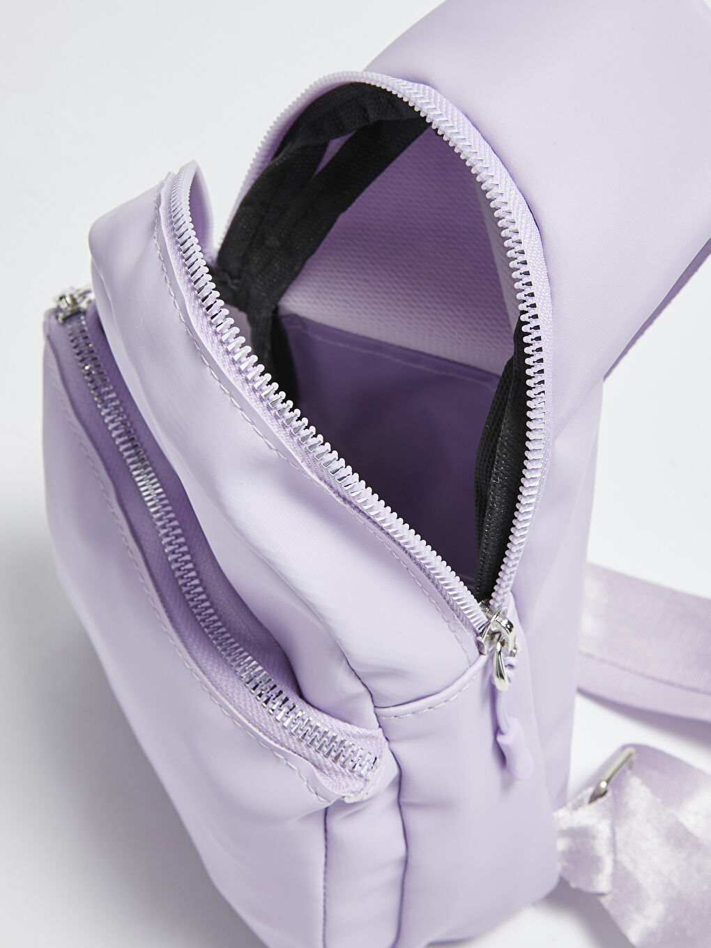 Lila Tek Omuz Askılı Sırt ve Göğüs Çantası-4