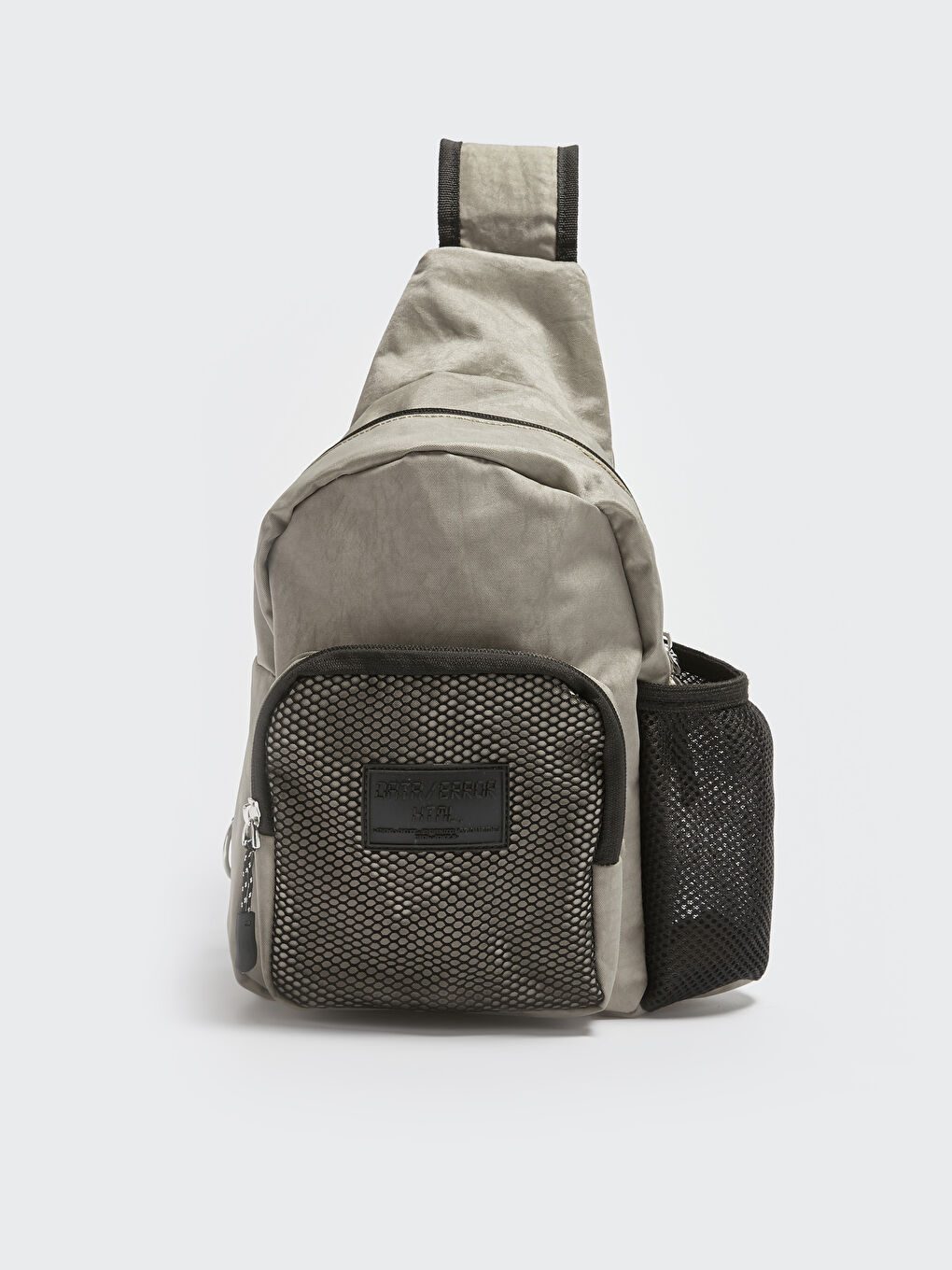 Bej Tek Omuz Askılı Sırt ve Göğüs Çantası