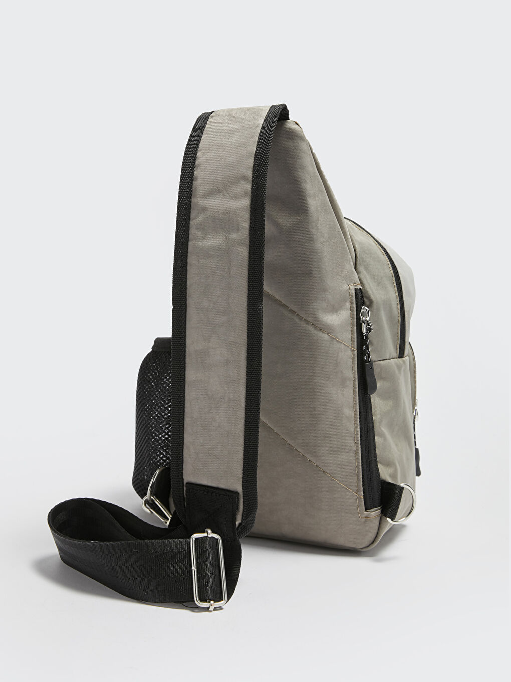 Bej Tek Omuz Askılı Sırt ve Göğüs Çantası-1