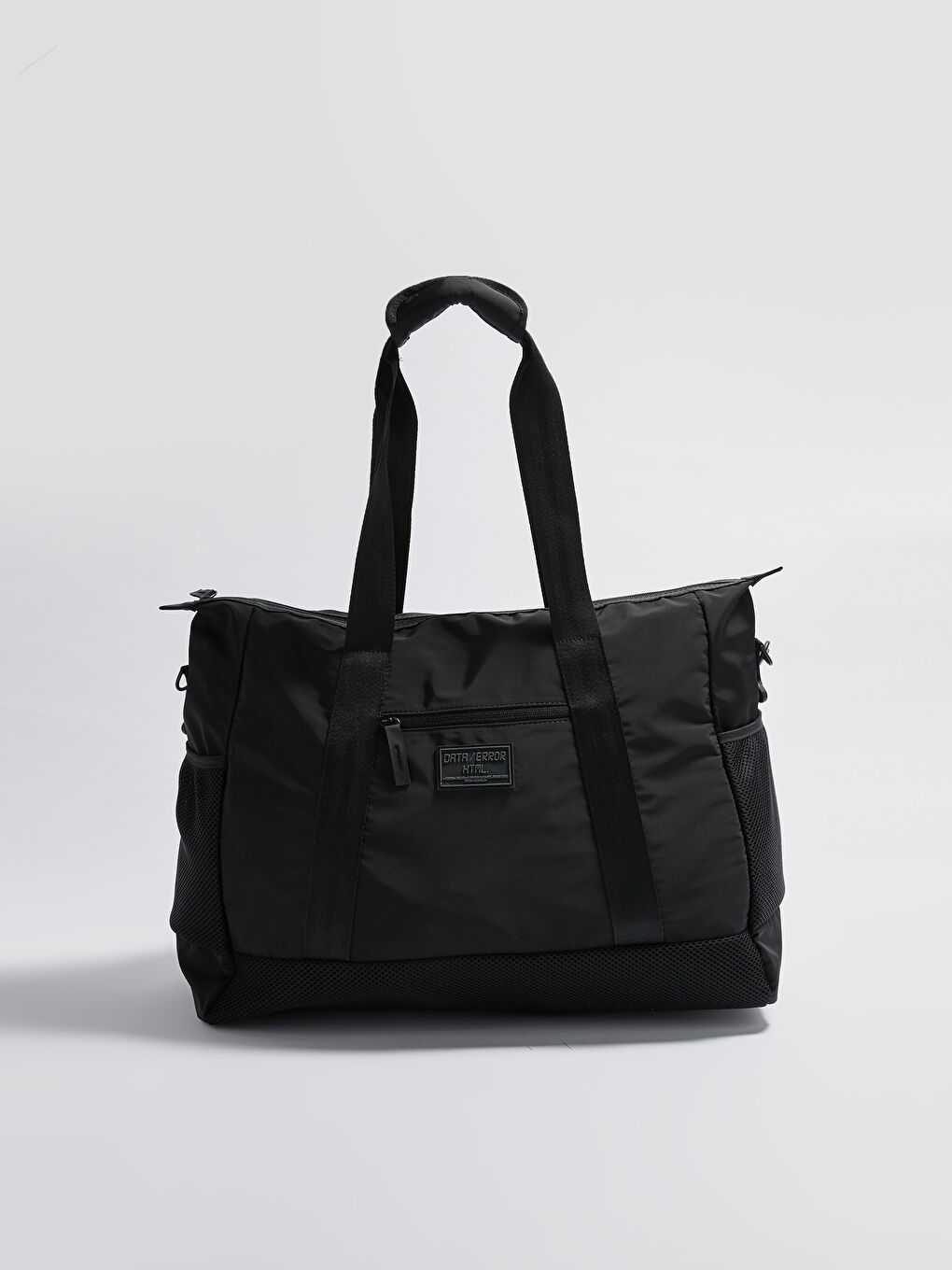 Siyah Paraşüt Kumaş Aktif Spor Çanta