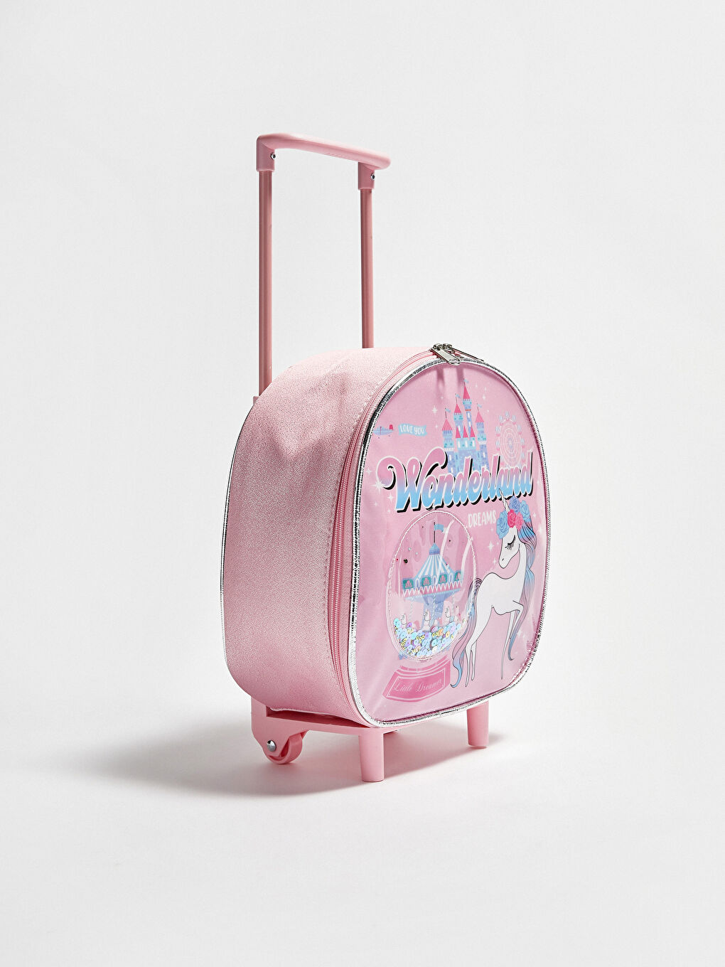 Чемодан для путешествий в клетку с принтом для девочек-1