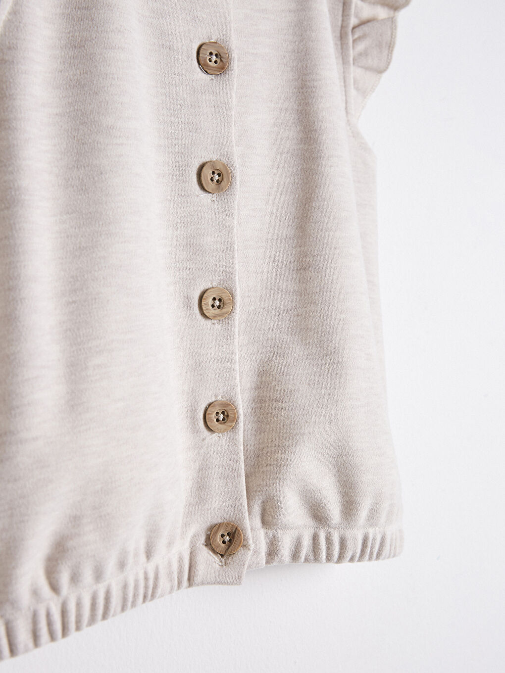 Bej Kız Bebek Yelek-3