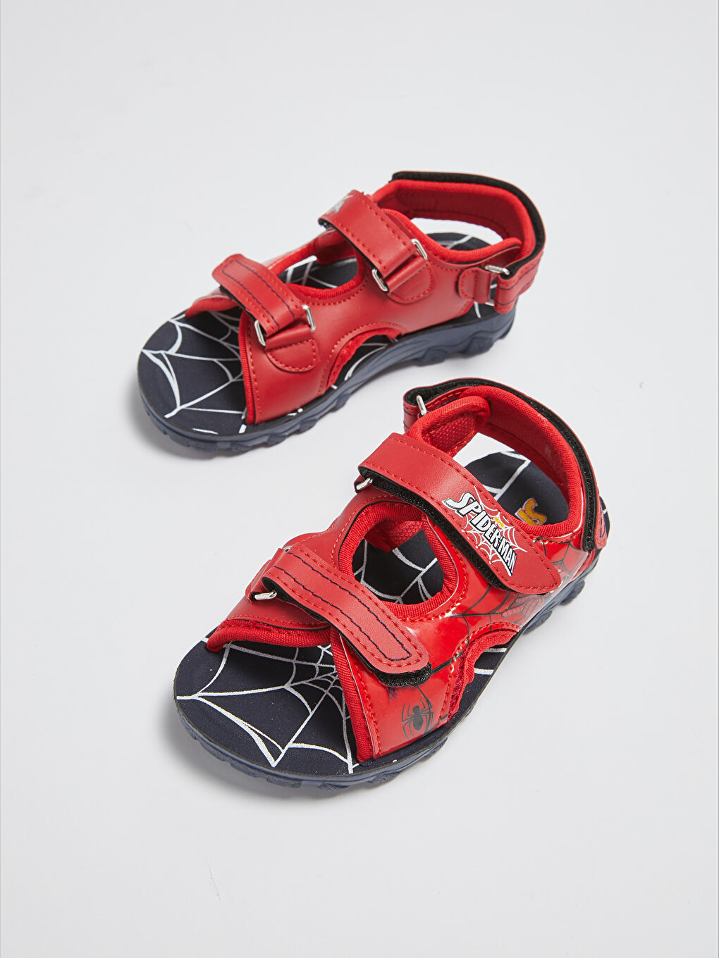 LCW STEPS Spiderman Licensed Velcro Closure Boy Sandals -S1EC92Z4-CRT