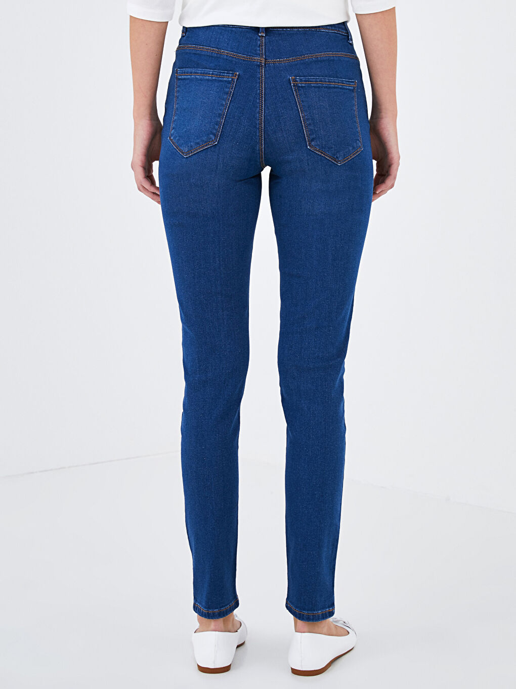 İndigo Yüksek Bel Mercury Skinny Fit Kadın Jean Pantolon-3