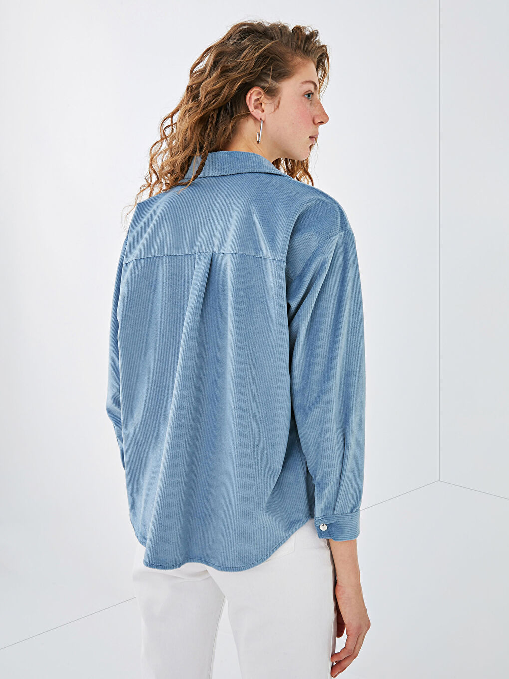 Žena PLAVA Košulja-6