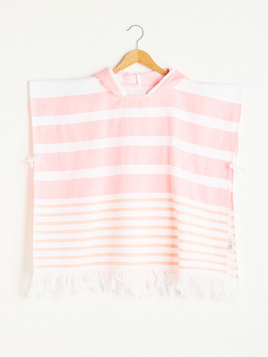 Hooded Fringed Girl Poncho-1