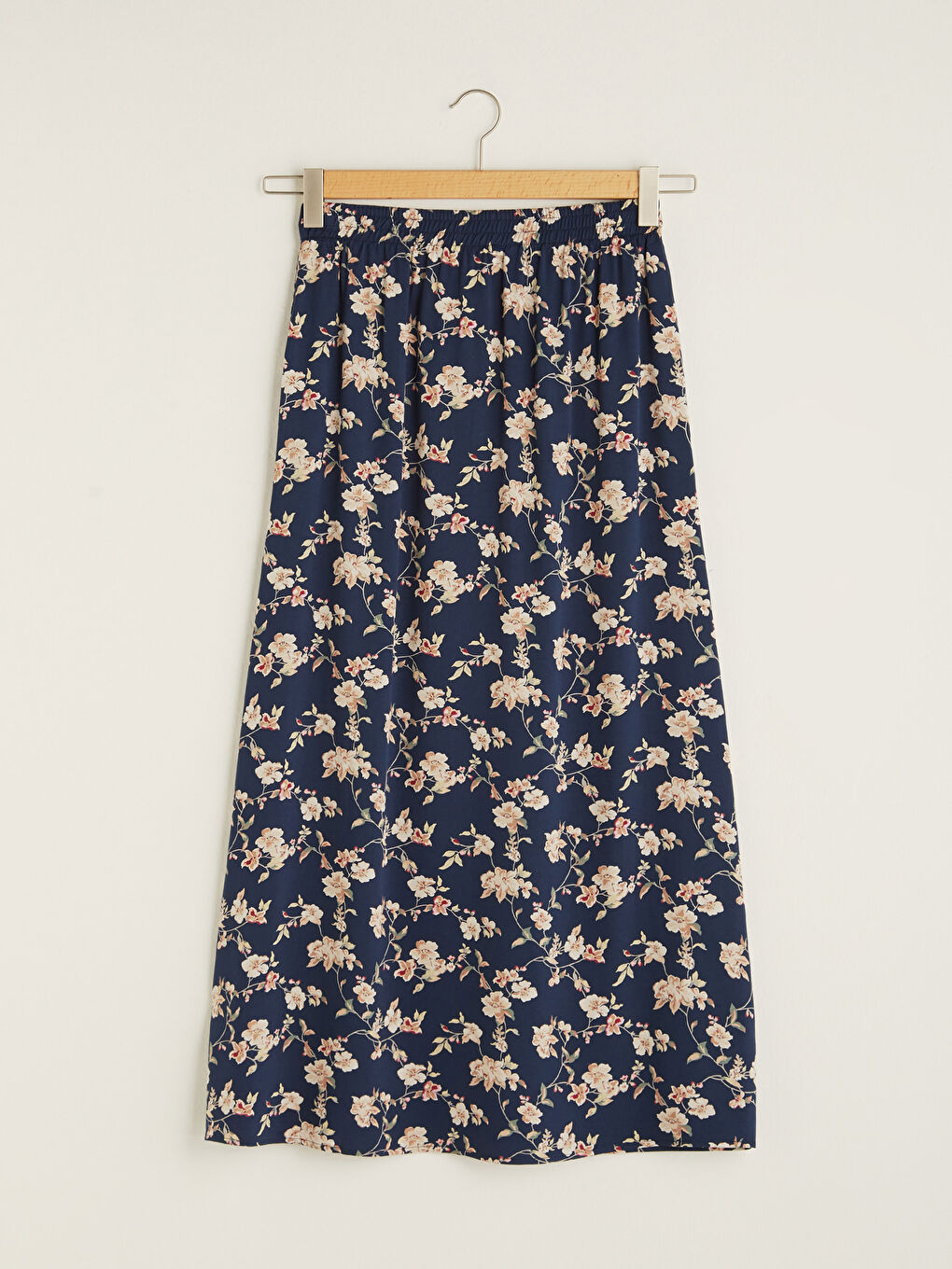 Elastic Waist Floral Patterned Women's Skirt-6