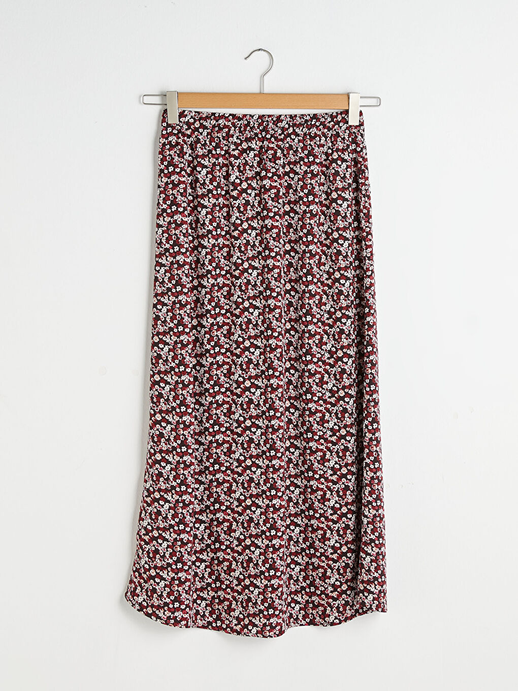 Elastic Waist Floral Patterned Women's Skirt-7