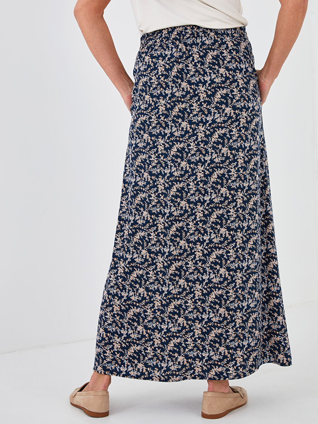 LCW Grace Rock für Damen mit elastischem Bund und Blumenmuster -S1EE95Z8-LSJ