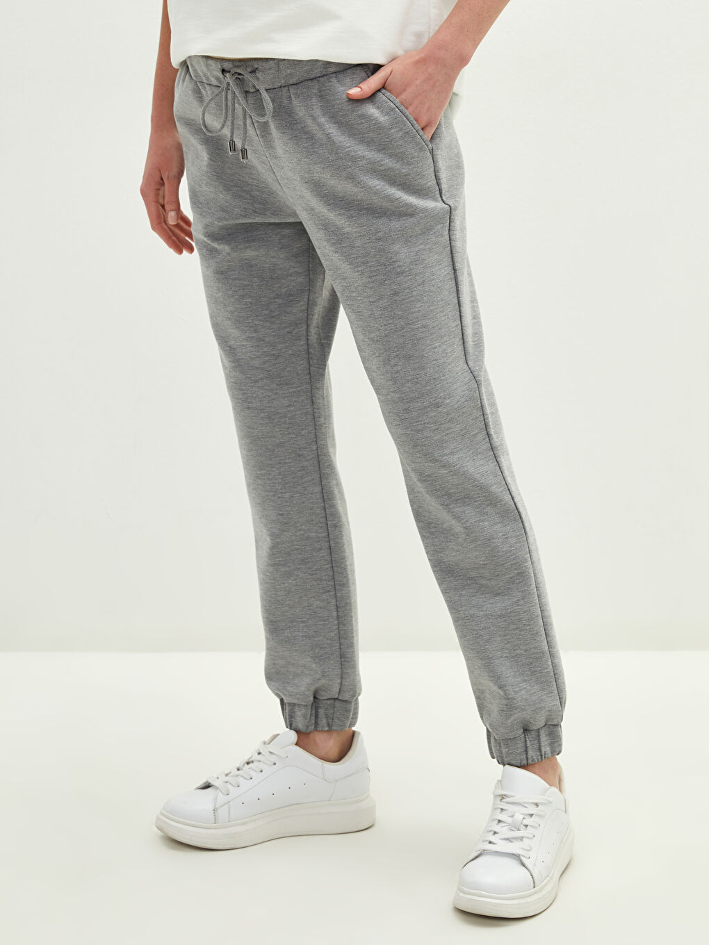 Elastic Waist Maternity Jogger Pants-1