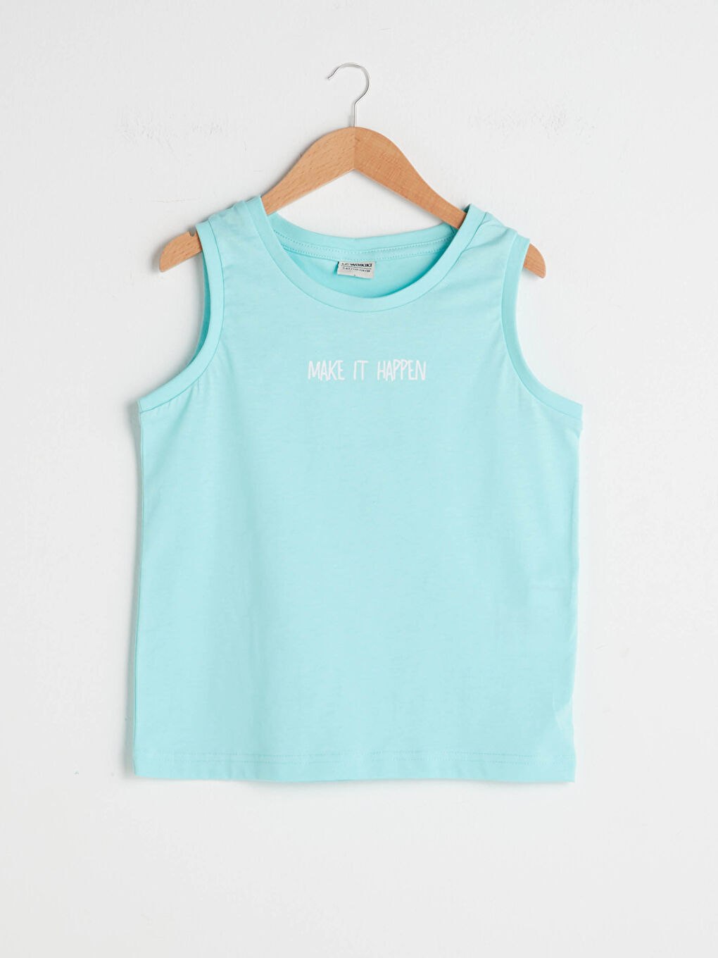 Turkuaz Bisiklet Yaka Basic Pamuklu Erkek Çocuk Atlet