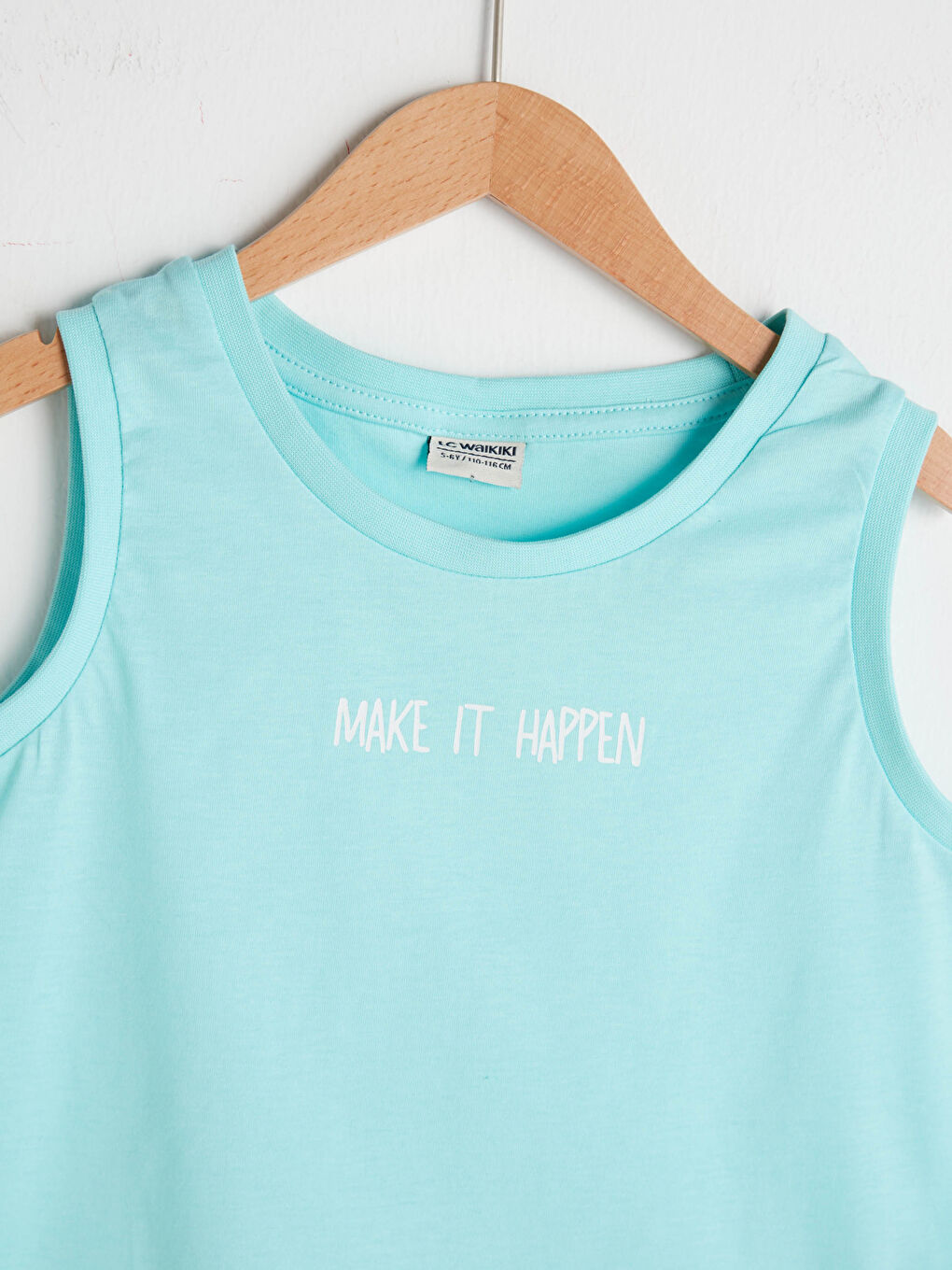 Turkuaz Bisiklet Yaka Basic Pamuklu Erkek Çocuk Atlet-2